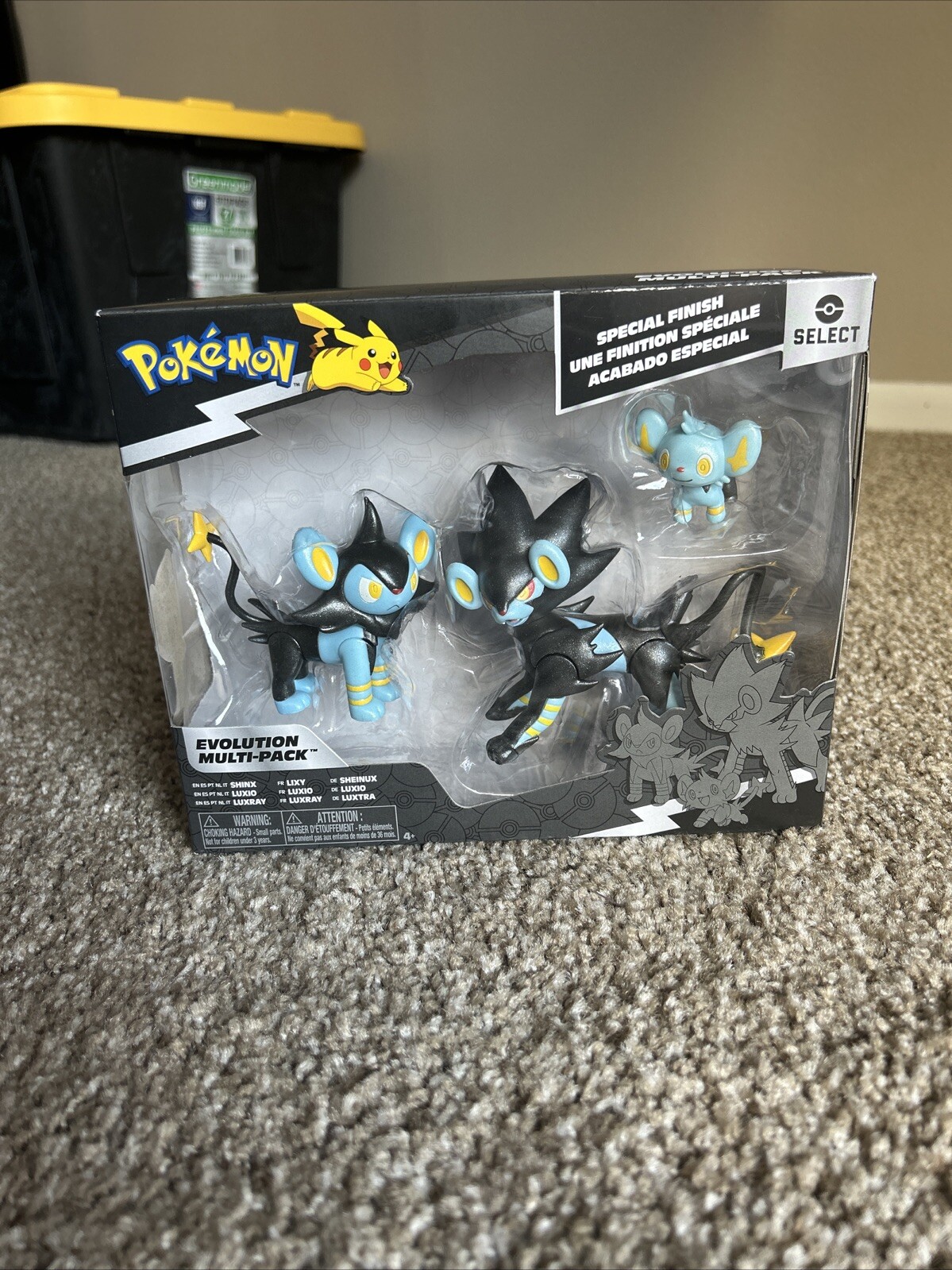 Pokémon Shinx Luxio Luxray Evolution 3-Pack Action Figure Set by Jazwares