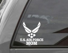 UNITED STATES AIR FORCE MOM Vinyl Window Decal