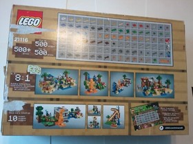 Lego Minecraft Crafting Box NIB 518 PCS #21116 Item # 6092464 x