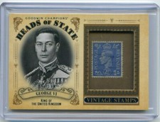 2020 Upper Deck Goodwin Champions GEORGE IV KING Head of State Vintage Stamp SSP