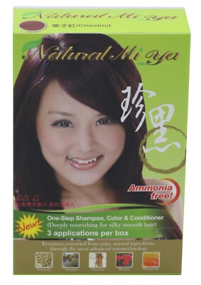 Natural Miya (Red Chestnut) Hair Color, Henna Herbal Hair Dye & Nutrition,Unisex