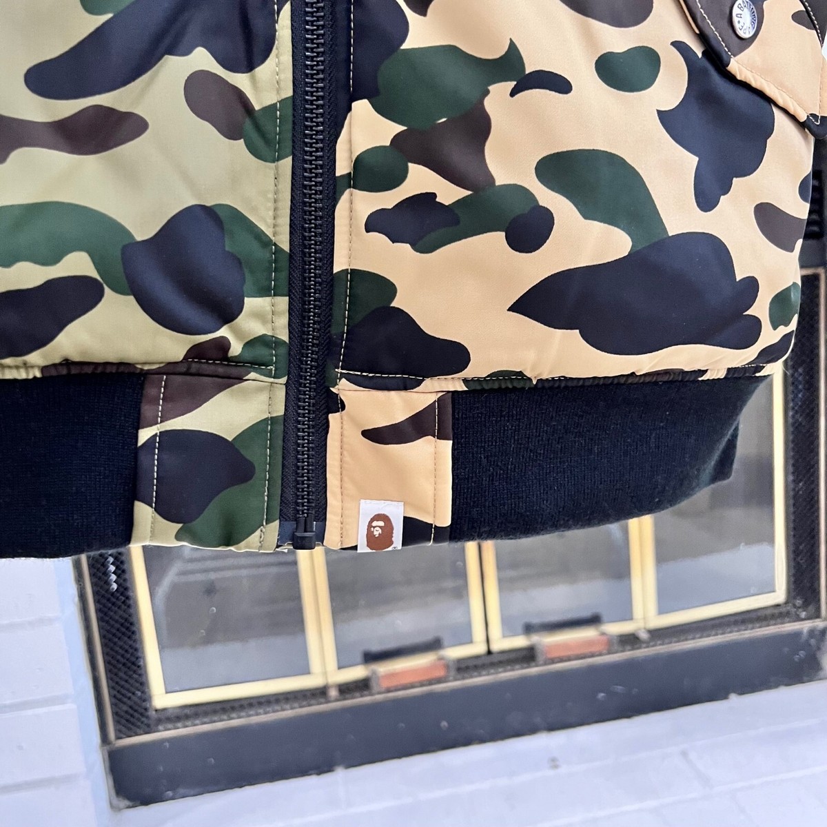 BAPE 1st Camo Half MA-1 Split Bomber Jacket | eBay