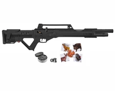 Hatsan Invader Auto PCP Air Rifle with Paper Targets and Lead Pellets Bundle