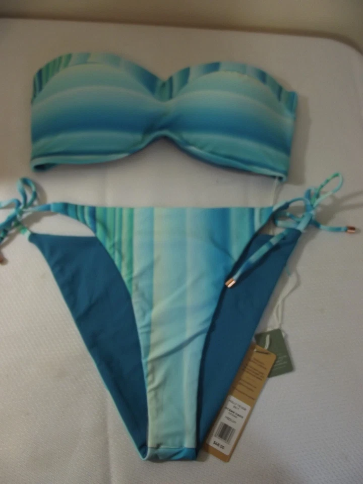Traje de baño BIKINI 2 piezas Swim System - Bandeau 34D Bottom M Ocean Oasis nuevo con etiquetas $148 Foto 3 de 4