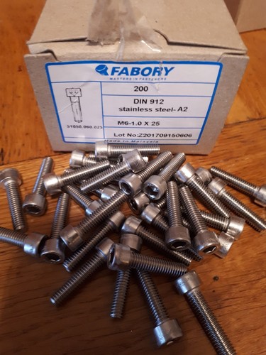 M6 - 6mm X 40mm Stainless Steel Allen Bolts - Cap Head Screws A2 ( PACKS 10 ) - Picture 14 of 21