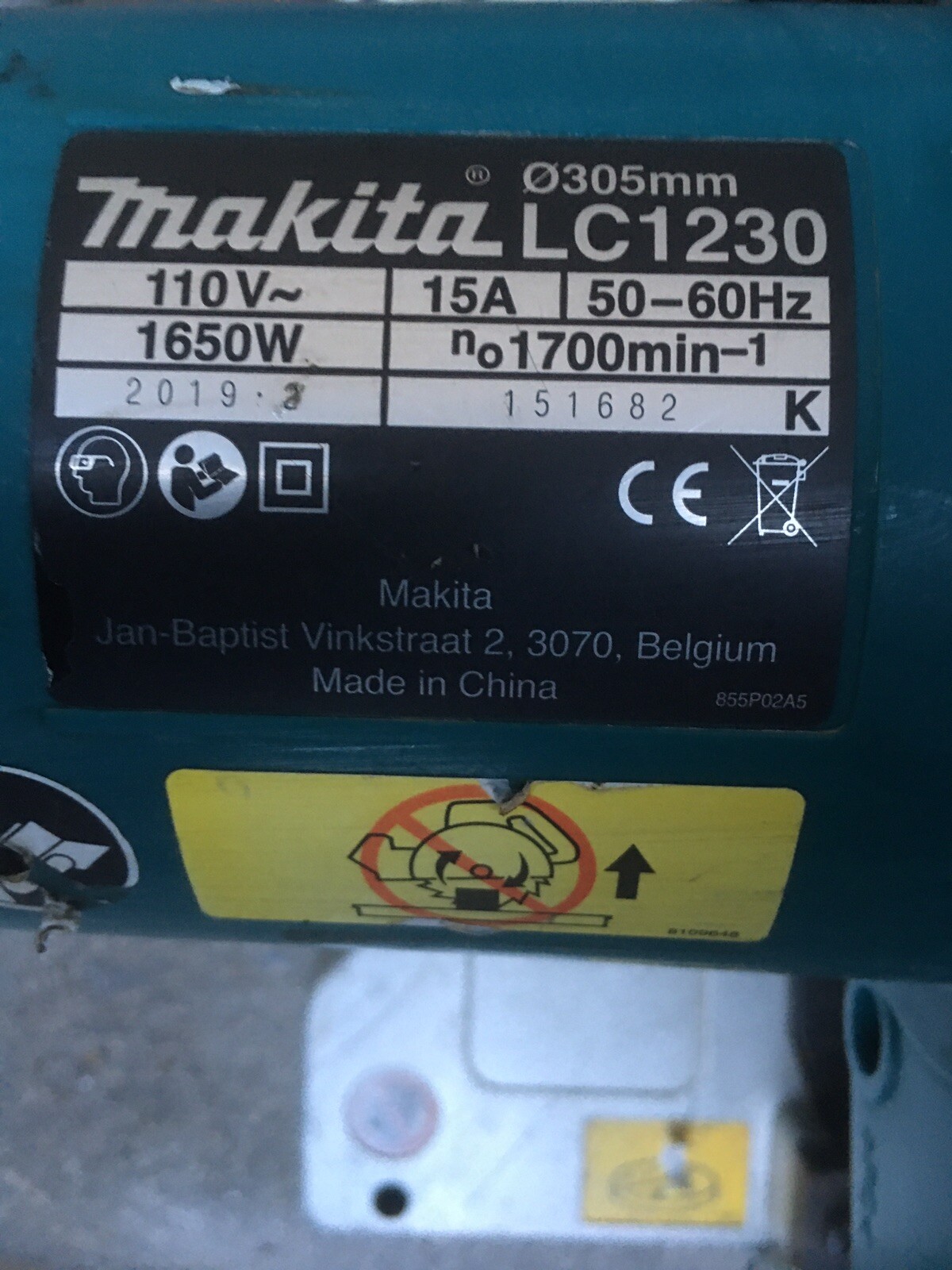 Makita LC1230 110v 305mm TCT Metal Cutting Cut Off Saw Cold cut Chop