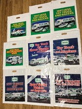 Lot of (9) Hess Truck Collector Plastic Bags - Various 1996-2006 -