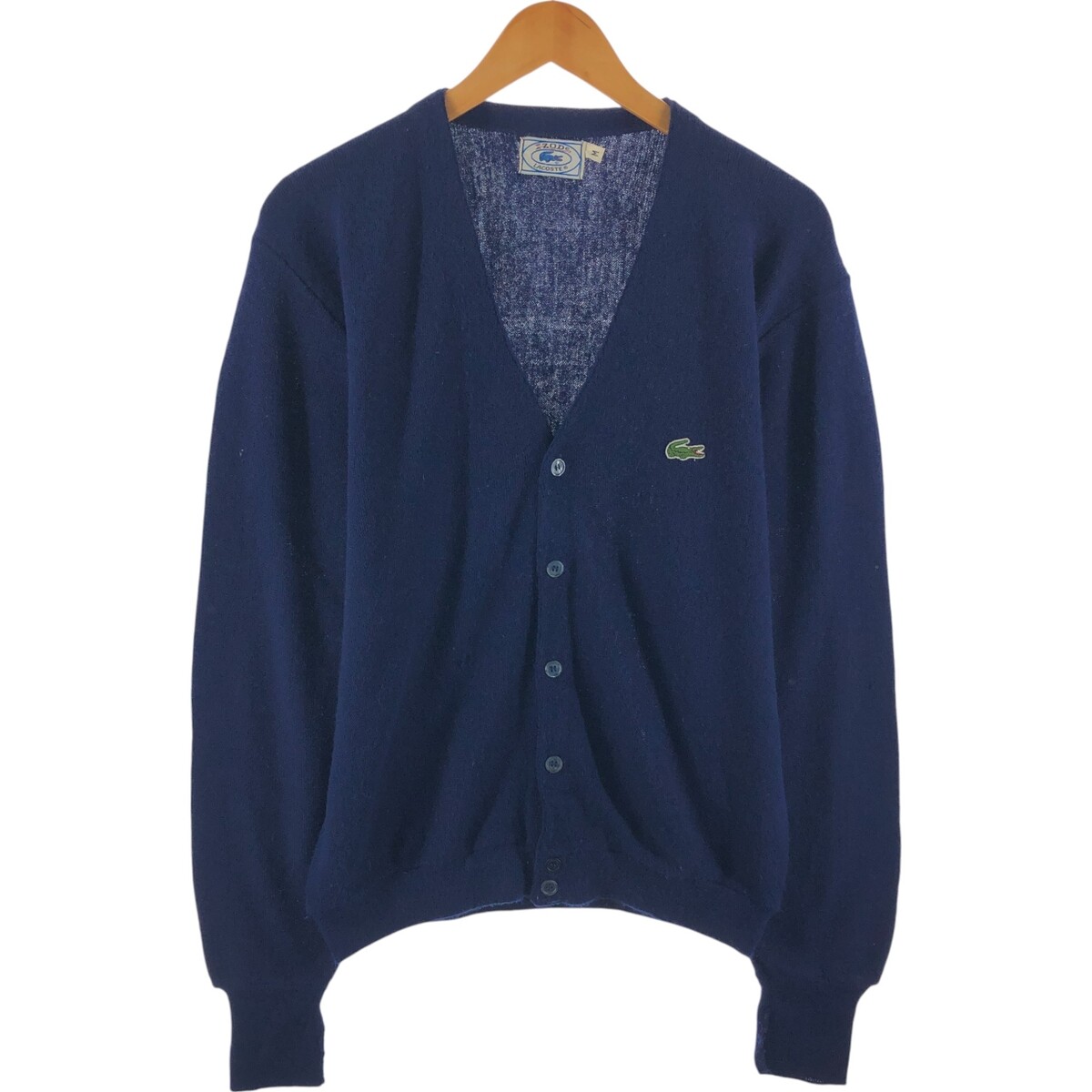 トップス 70's IZOD LACOSTE Acryl Cardigan 70s~80'S Lacoste IZOD Acrylic Knit Cardigan Made in USA