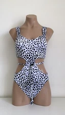 Schminke 🐾 Dalmatian leopard animal print pole wear dance bodysuit leotard