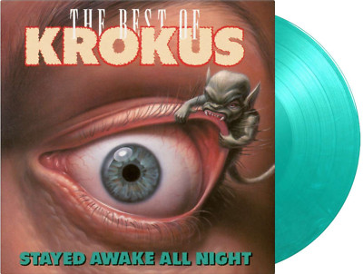 Krokus - Stayed Awake All Night The Best of LIM Green White Marbled Vinyl LP NEU