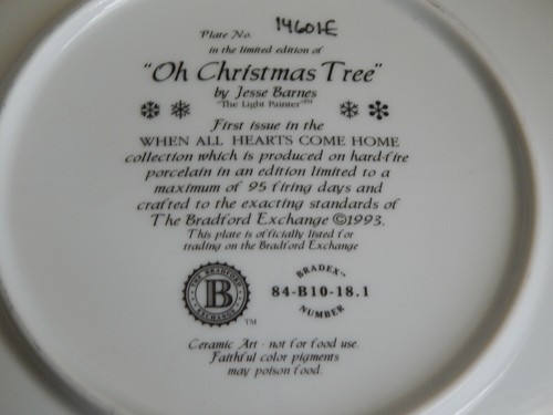 OH ÁRBOL DE NAVIDAD PLATO CUANDO TODOS LOS CORAZONES COME A CASA 8 1/4 - Imagen 3 de 3