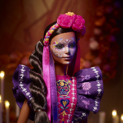 Barbie 2022 D?a De Muertos Doll Wearing Traditional Ruffled Dress, Flo : Barbie Signature Doll, 2022 Dia De Muertos Collectible