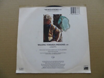 PALM LPレコード Robert Plant – Heaven Knows - 1988 Es Paranza Records 7
