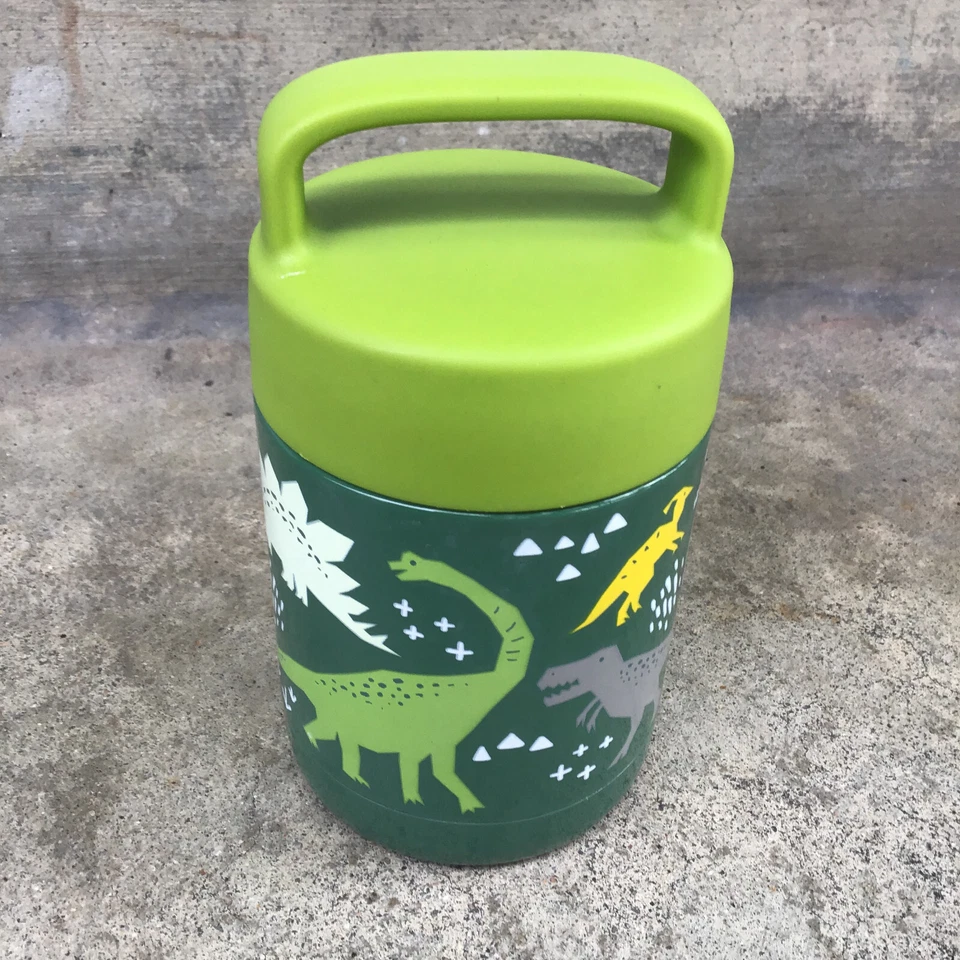 Zak Designs Niños Aislado al Vacío Acero Inoxidable Dino Camuflaje 12 OZ Verde Foto 2 de 3