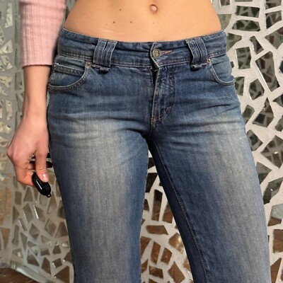 Jean John Galliano Femme Taille M (taille IT 28) - Bleu - Skinny - Neuf Sans étiquettes - Fabriqué En Italie
