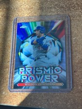 2021 Topps Chrome Baseball Prismic Power # PP-6 Willson Contreras