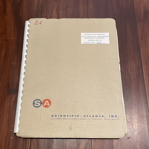 Scientific-Atlanta APR 20 Rectangular Coordinate Pattern Recorder ...
