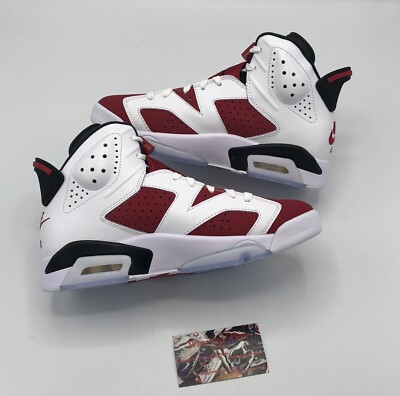 2021 Nike Air Jordan Retro 6 Carmine Red White CT8529-106 Chicago