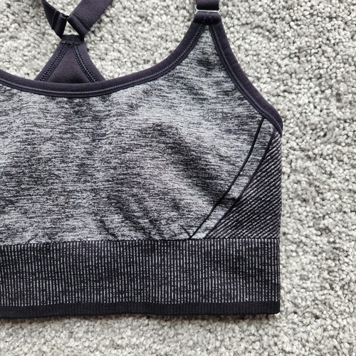 All in Motion Womens Cami Sports Bra Large Support Seamless Dark Heather Gray - Picture 3 of 5