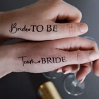 TEAM BRIDE TATTOOS - Black Hen Party Night Tattoos Accessories Party Bag Fillers