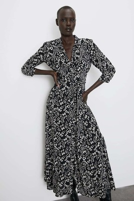 $90 Zara PRINTED SHIRT DRESS-3198/255 