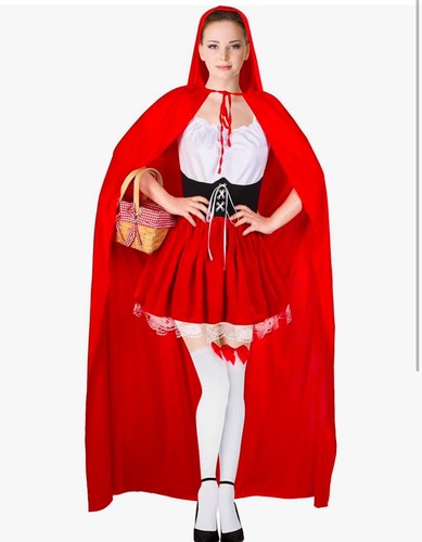 Rotkäppchen Halloween Kostüm Gr. Small Kleid Cape Korb - Bild 3 von 12