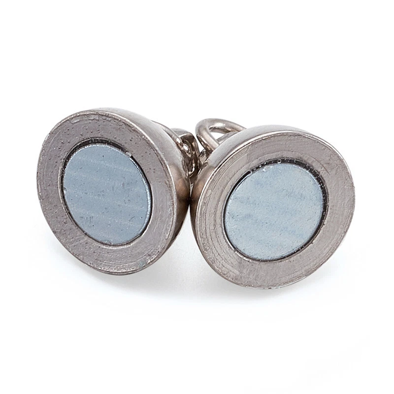 50 juegos de cierres magnéticos de latón platino sin níquel 14x8 mm anillo de salto: 4x0,7 mm Foto 3 de 4