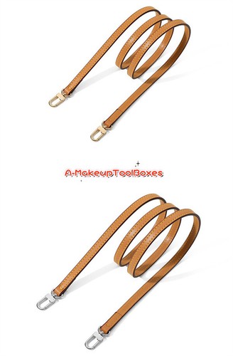 Brown Genuine Leather Adjustable Replacement Crossbody Shoulder Strap For LV S13 - Picture 18 of 39