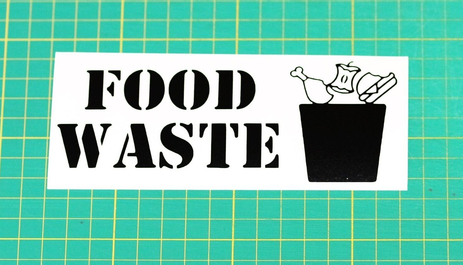 General Waste Bin Reycling Sign Stickers Labels Vinyl Decal eBay