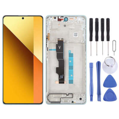OEM LCD Display Touch Screen Digitizer + Blue Frame For Xiaomi Redmi Note 13 5G