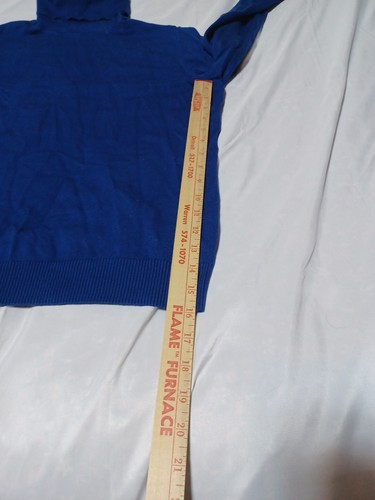 Andrew Marc Blue Turtleneck Sweater Classic, Business Casual - Picture 8 of 11