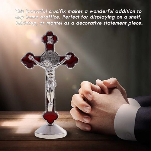 Cross St.Benedict Crucifix Statue for Christian Accessories 3.14 - Picture 6 of 7