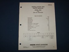 Manuale Di Installazione E Parti Del Verricello PACCAR PA56 Per Trattori D6H PS