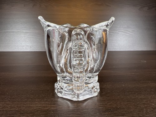 Vintage Fostoria Clear Glass Fish Creamer & Sugar Seafood Cocktail Cup - Picture 8 of 13