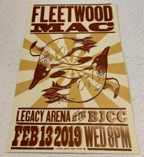 FLEETWOOD MAC 2019 Hatch Show Print Live Concert Poster STEVIE NICKS rare
