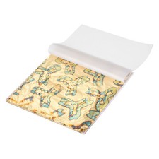 10 Sheet Gold Leaf Sheet 5.5"x5.5" Booklet Paper,Water Chestnut Foil
