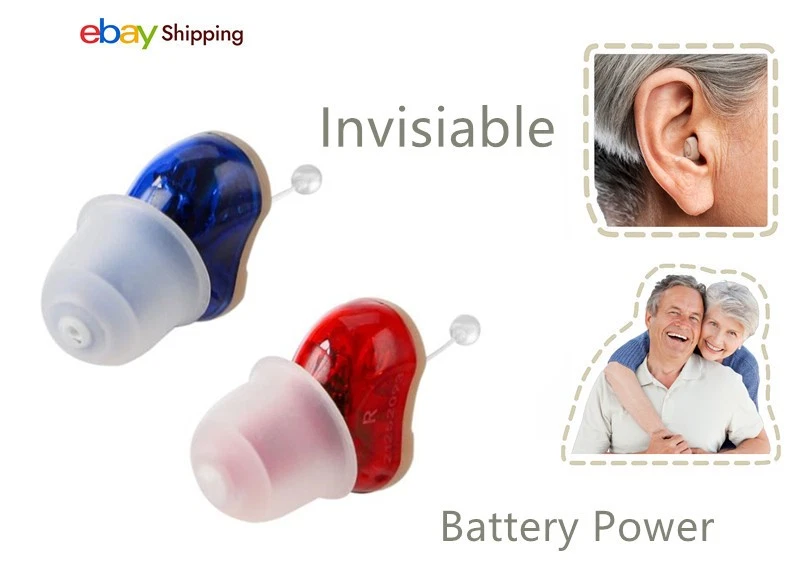 JINGHAO With 2 A10 Batteries Hearing Aids Small Sound Voice Hearing Amplifier UK