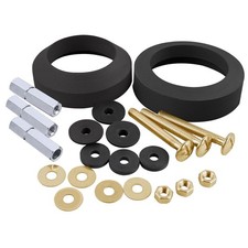 Universal 2 Pack Toilet Tank to Bowl Gasket with 3 Pack Metal Hardware Replaceme