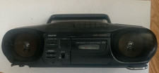 Genuine Vintage Sanyo MCD-214 Radio CD Cassette Tape Combo Boombox, TESTED