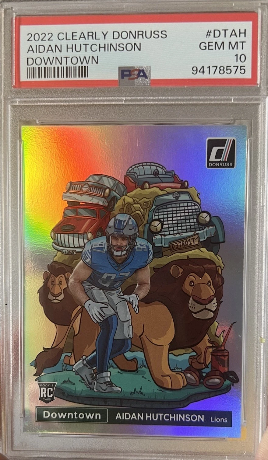 Aidan Hutchinson Panini Clearly Donruss Downtown #DTAH Base