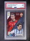 2014 Panini Prizm World Cup Cristiano Ronaldo/Lionel Messi #19 Matchups PSA 9