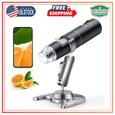 Wireless Digital Microscope 50X-1000X WiFi Handheld Camera with Adjustable Stand