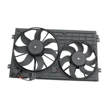  New Radiator Cooling Dual Fan Assembly Replacement for Golf VW Beetle Jetta 