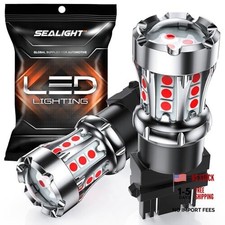 LED Brake Light Bulbs, 3157 LED Bulb 600 Brighter 3056 Brake LED Bulbs Red