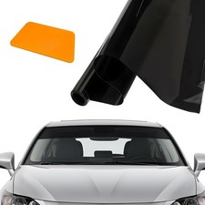 Windshield Tint Strip, 59.05" 7.87" Car Window Sun Visor Tints Film with Scrape