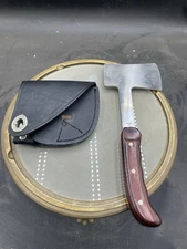 Vintage BUCK 106 USA Hunters Axe Hatchet W/ Leather Sheath 10.5”