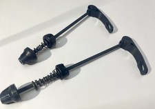 Bicycle Quick Release Skewers Pair Front Rear 5mm Black MTB Road Bike Axles