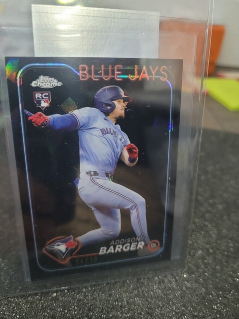 2024 Topps Chrome Update Black Saphire Addison Barger Rookie Card #/10