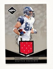2011 Panini Limited Threads Jersey Relic /99 Zach Miller #86 Seattle Seahawks