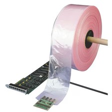 Poly Tubing, 18" x 2150 ft., 2 mil, Pink, None, 5CYL0